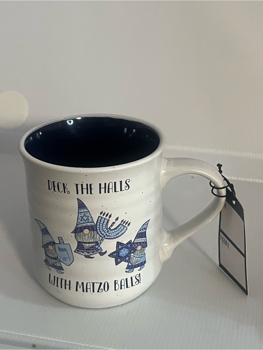 Sheffield Home Blue and White Holiday Gnome Mug